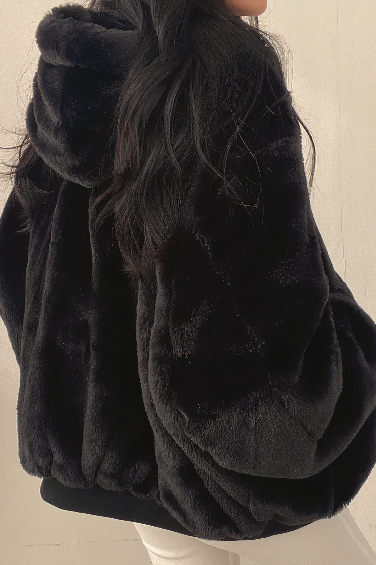 Caro - Cappotto invernale con cappuccio in cashmere