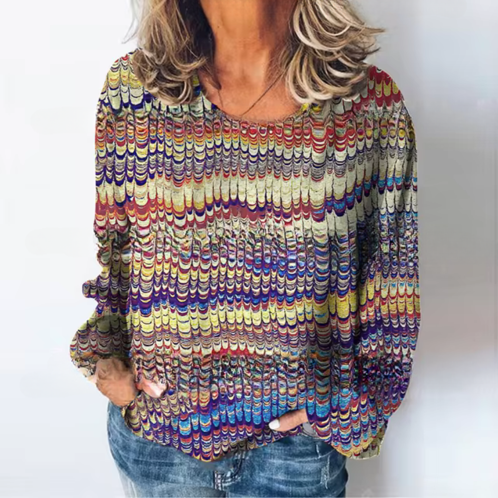Vespera - Pullover casual sfumato