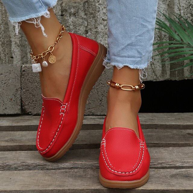 Scarpe con zeppa da donna in stile etnico