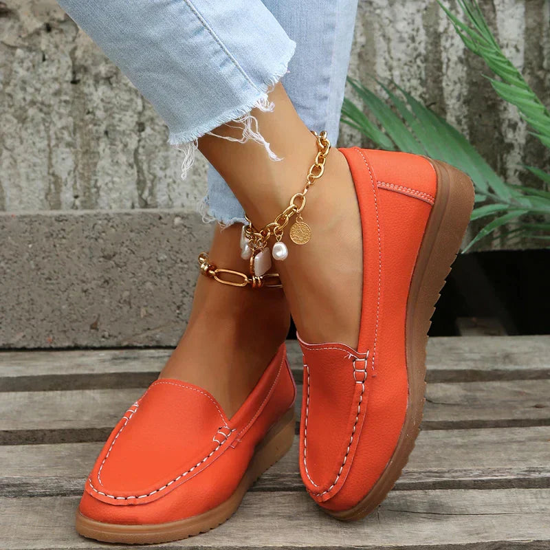 Scarpe con zeppa da donna in stile etnico