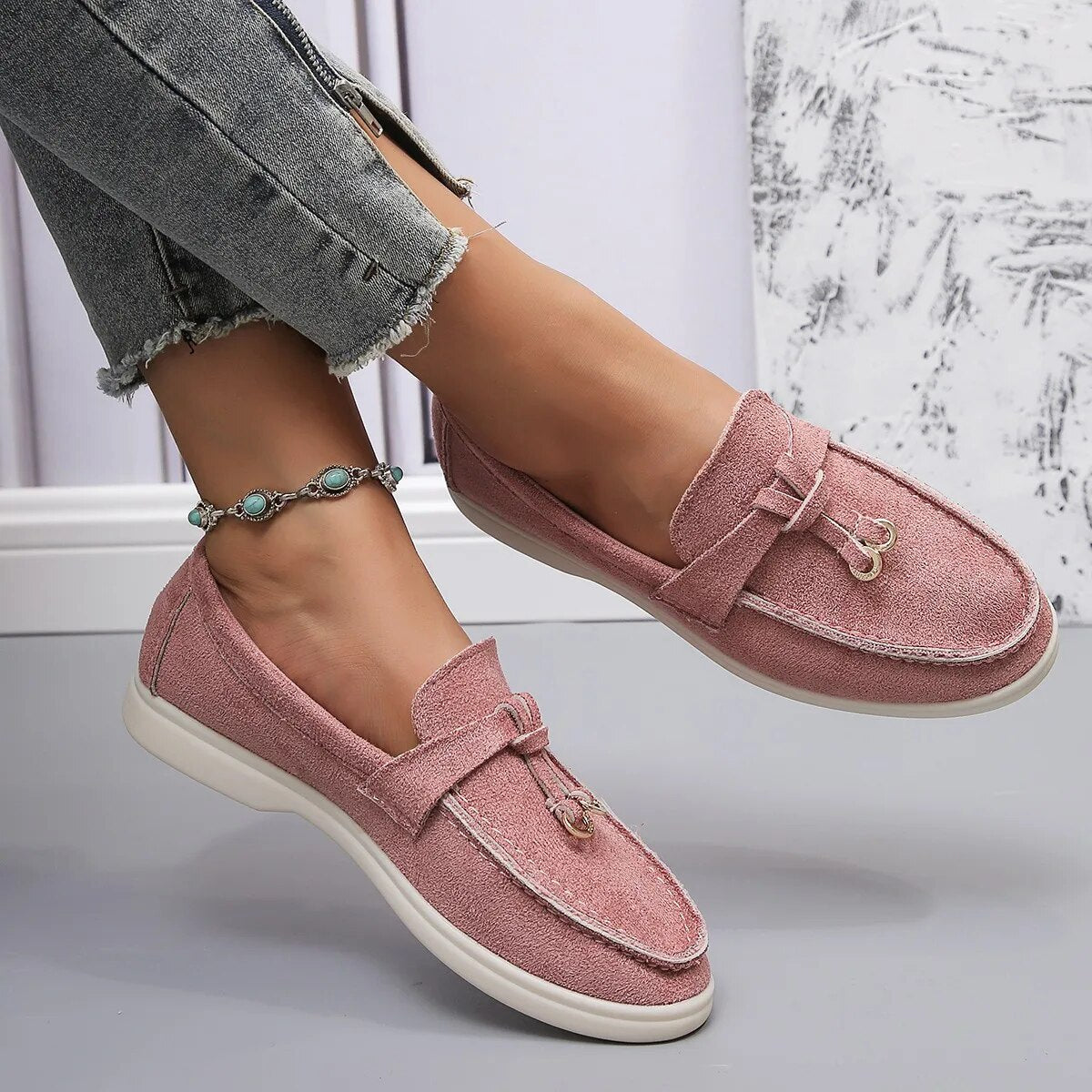 Sandali da donna con piattaforma estiva con fiocco