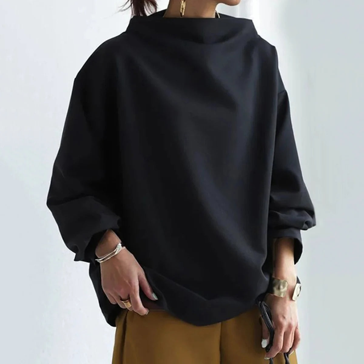 Adria | Maglia a maniche lunghe da donna | Nero