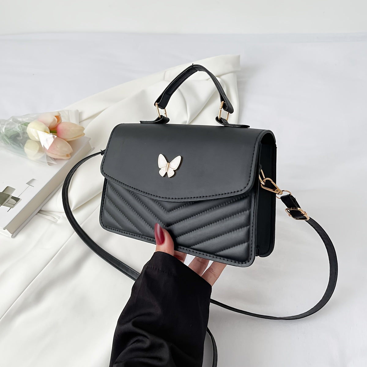 Sophie | Borsa a tracolla e crossbody di tendenza in tinta unita