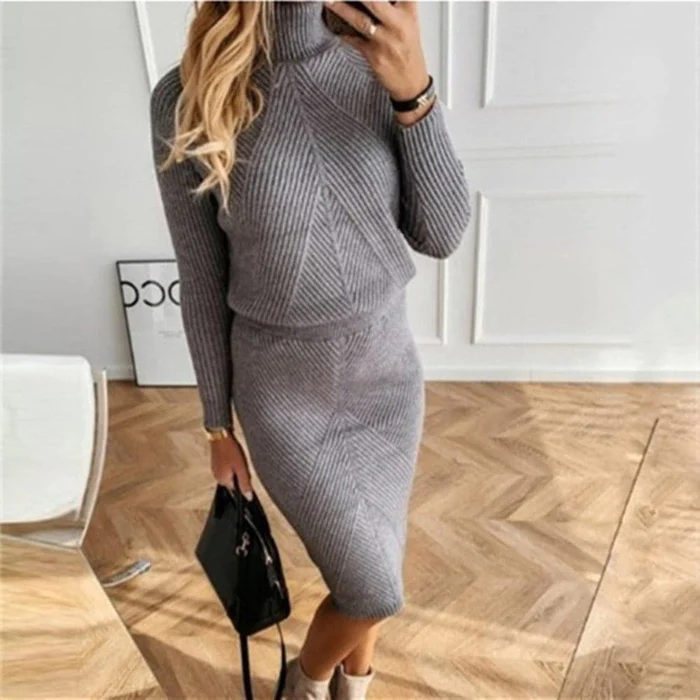 Christa | Abito in maglia con maglione accogliente