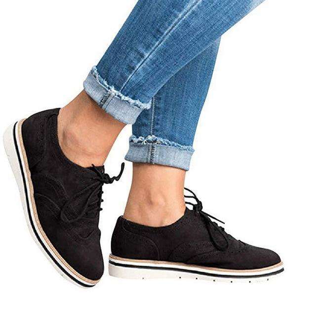 Donna Casual Lace up Oxfords Flats