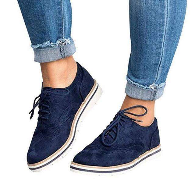 Donna Casual Lace up Oxfords Flats