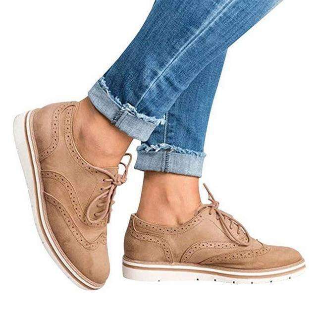 Donna Casual Lace up Oxfords Flats