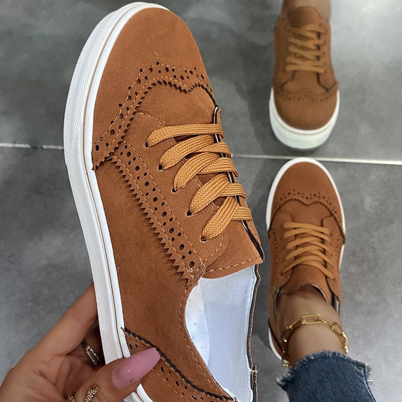 Scarpe vulcanizzate da donna, scarpe da ginnastica casual a punta