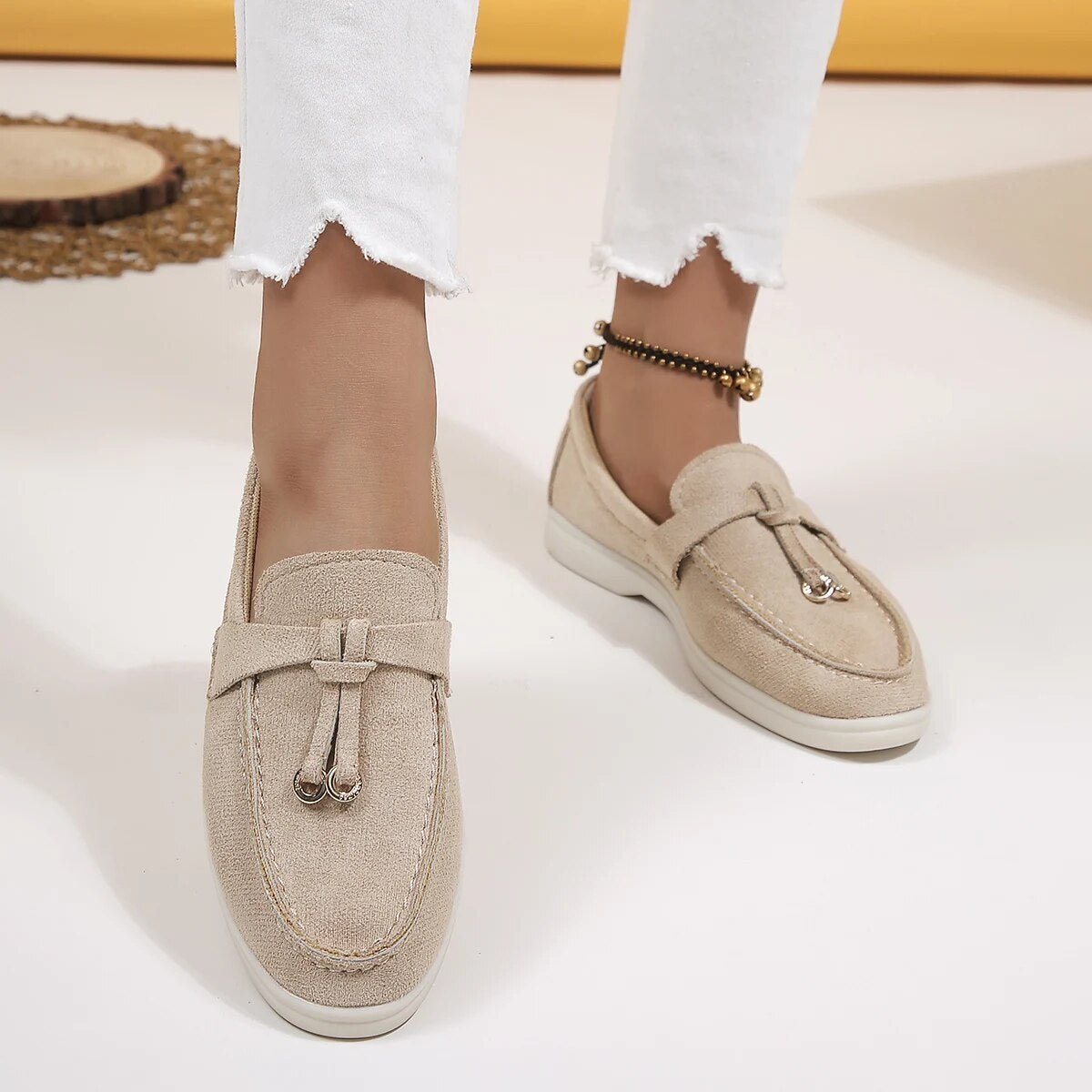 Sandali da donna con piattaforma estiva con fiocco