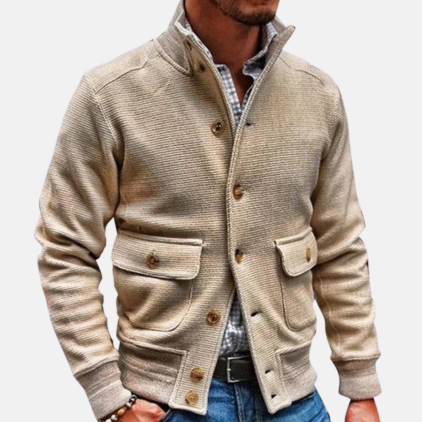 Nils - Giacca alla moda con collo alto
