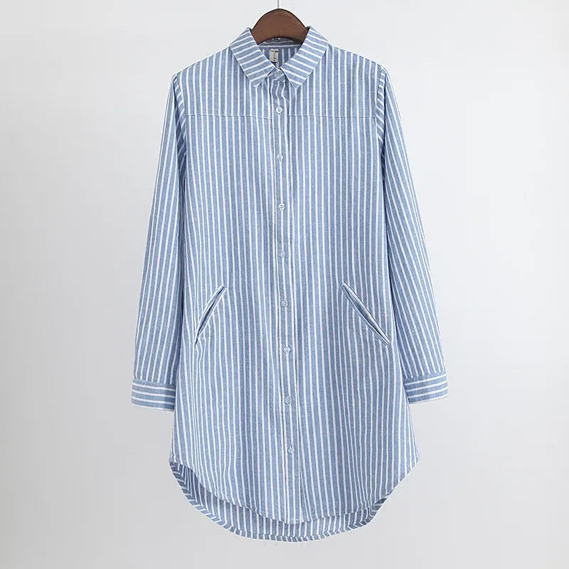 Gina - Camicetta oversize a righe da donna