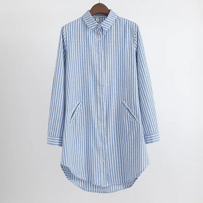 Gina - Camicetta oversize a righe da donna