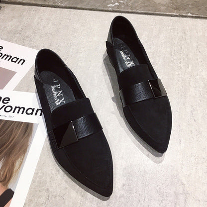 Mocassini Gommino Slip-on Flats di mezza età e anziani