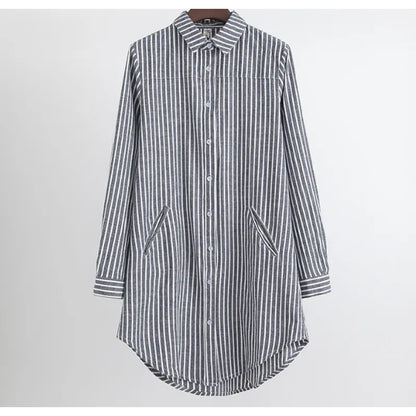 Gina - Camicetta oversize a righe da donna