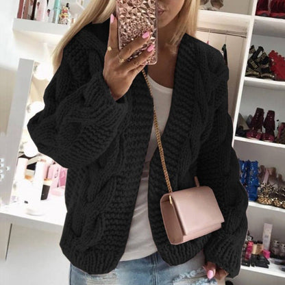 Eva | Cardigan caldo da donna | Manica lunga