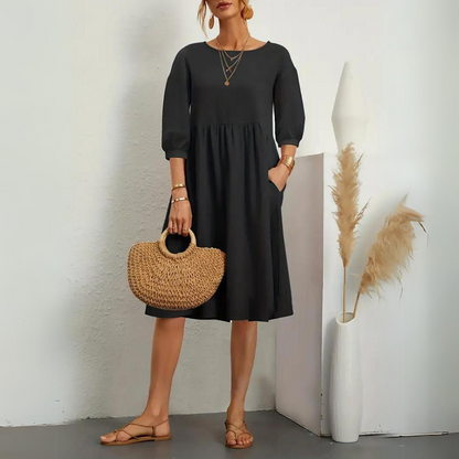 Clara - Abito elegante con maniche a lanterna