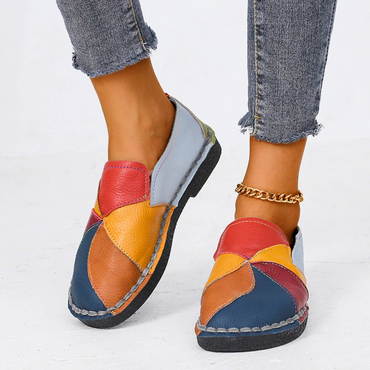 Tonisha - Scarpe ortopediche colorate da donna con tacco