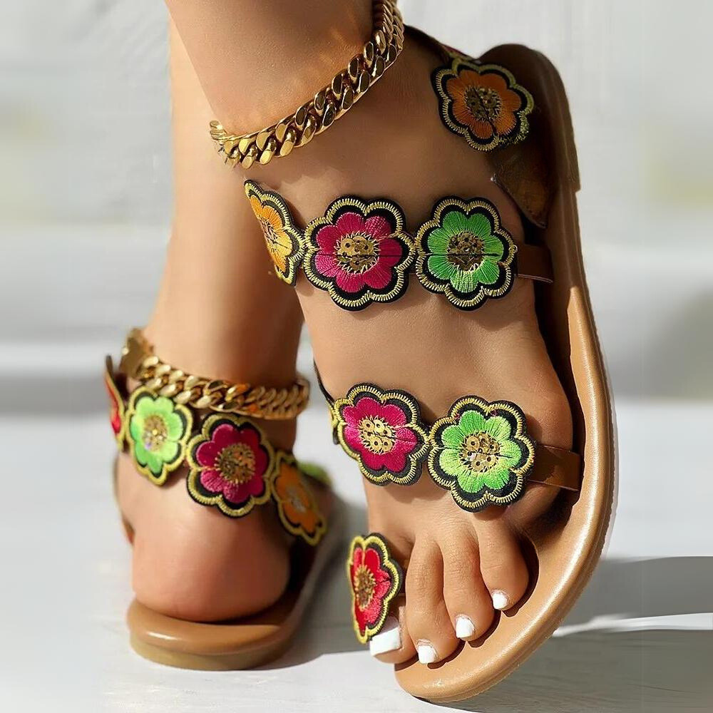 Audi - Sandali da donna con fiori