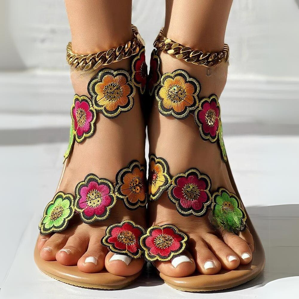 Audi - Sandali da donna con fiori
