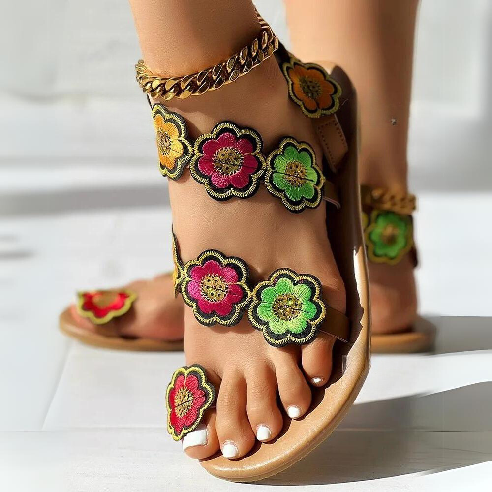 Audi - Sandali da donna con fiori