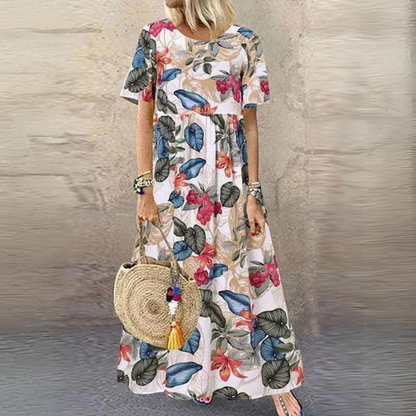 Margrit - Abito elegante con scollo rotondo