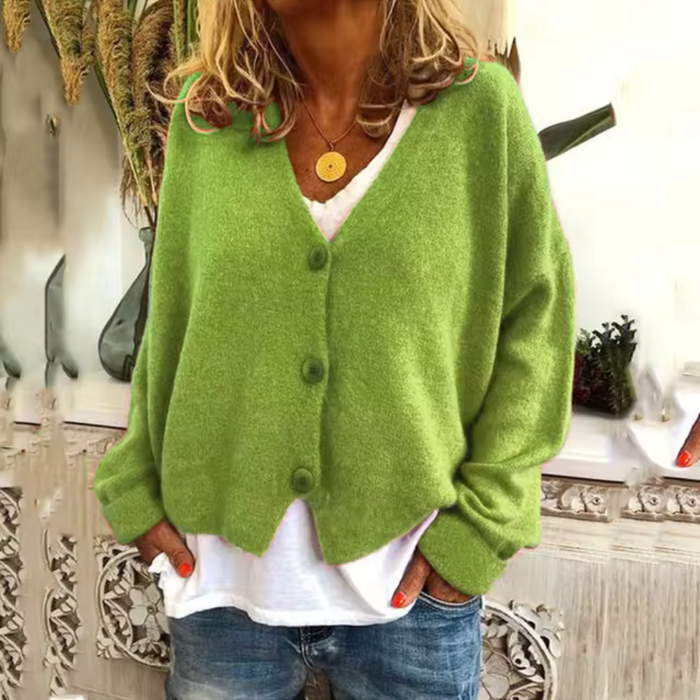 Gunhild - Cardigan casual largo