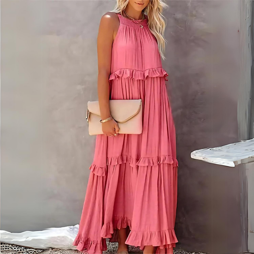 Hanna - Maxi abito elegante con tasche