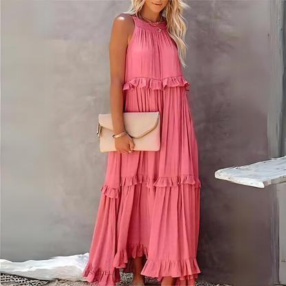 Hanna - Maxi abito elegante con tasche