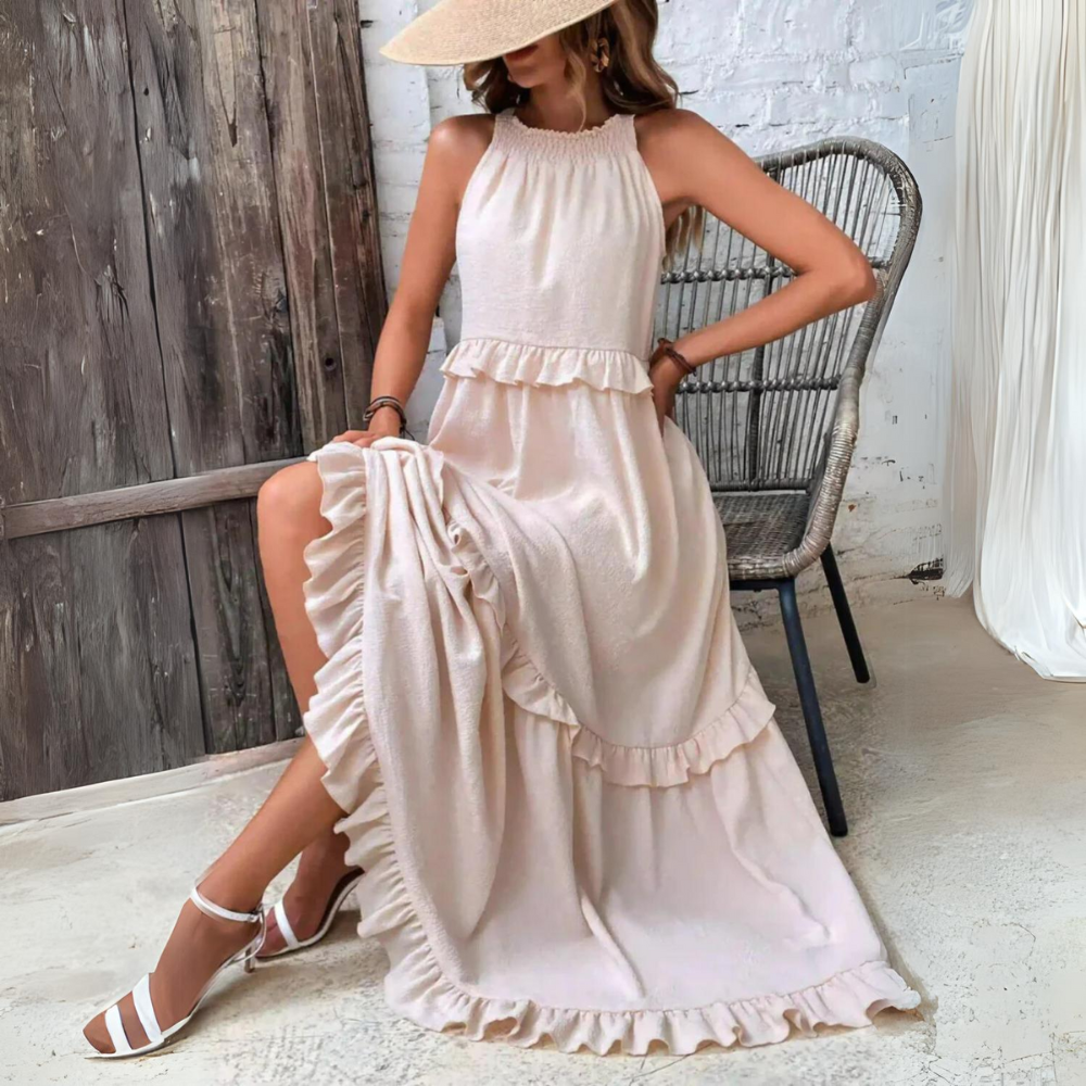Hanna - Maxi abito elegante con tasche