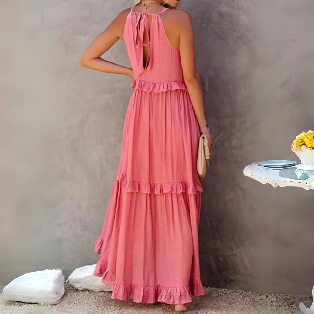 Hanna - Maxi abito elegante con tasche