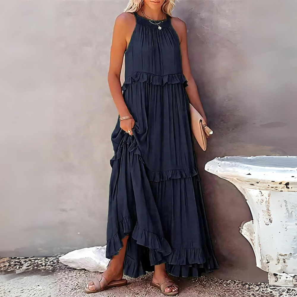 Hanna - Maxi abito elegante con tasche