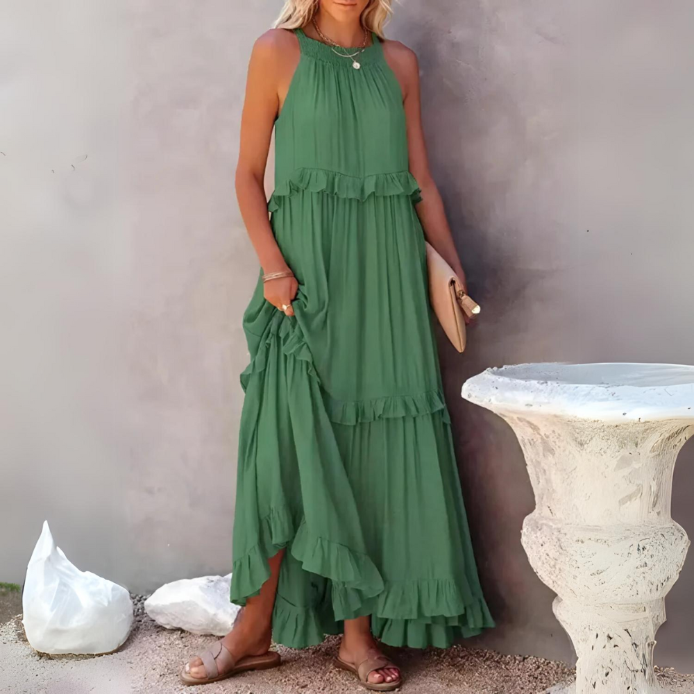 Hanna - Maxi abito elegante con tasche