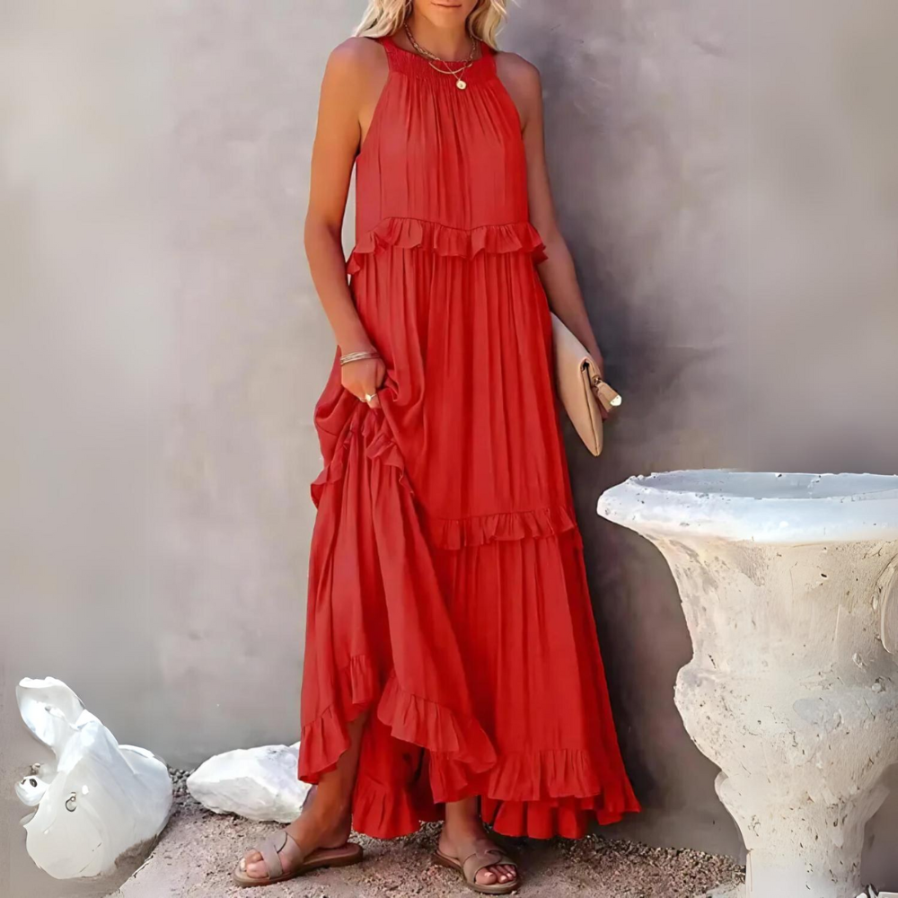 Hanna - Maxi abito elegante con tasche