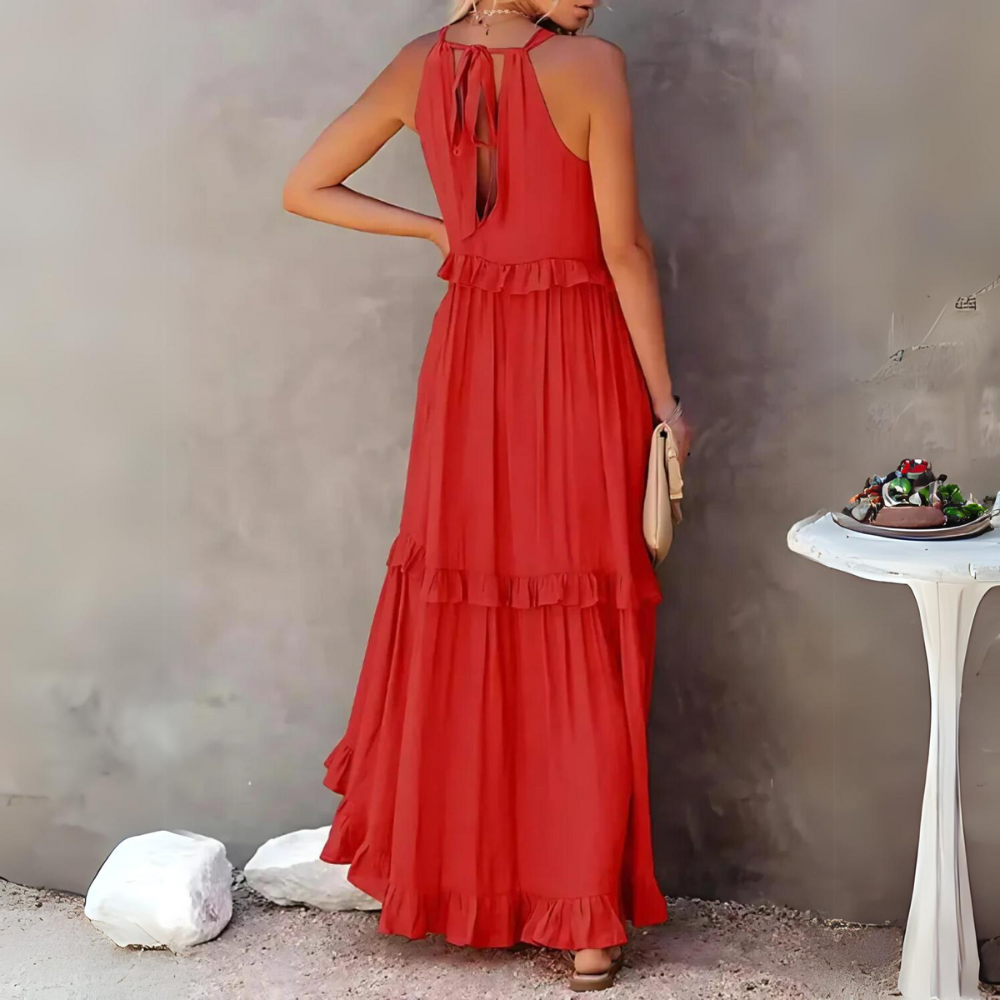 Hanna - Maxi abito elegante con tasche