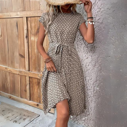 Imogen - Abito elegante con cintura in tessuto