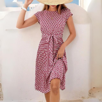 Imogen - Abito elegante con cintura in tessuto