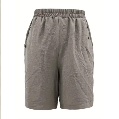 Juno - Pantaloncini da donna con vita elastica