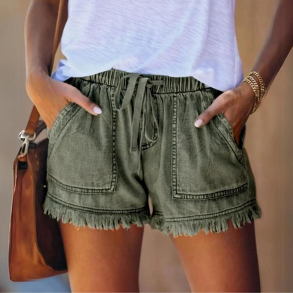 Katie - Pantaloncini da donna in cotone elegante