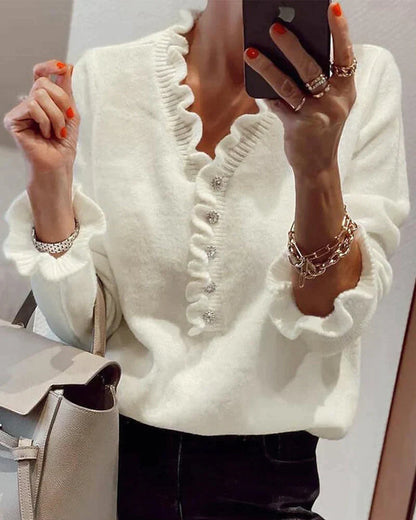 Linnea - Maglia elegante con ruches