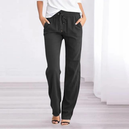 Leah - Pantaloni da donna in cotone