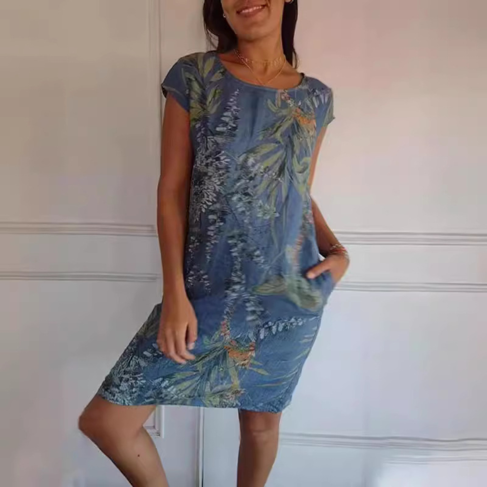 Marije - Abito comodo con scollo rotondo