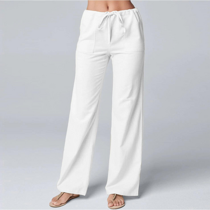 Mae - Pantaloni in cotone e lino