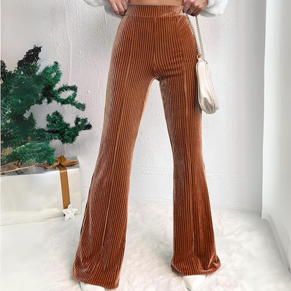 Mirela - Pantaloni comodi a gamba larga