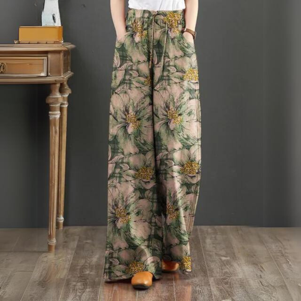 Laurence - Pantaloni di Boemia con elastico in vita