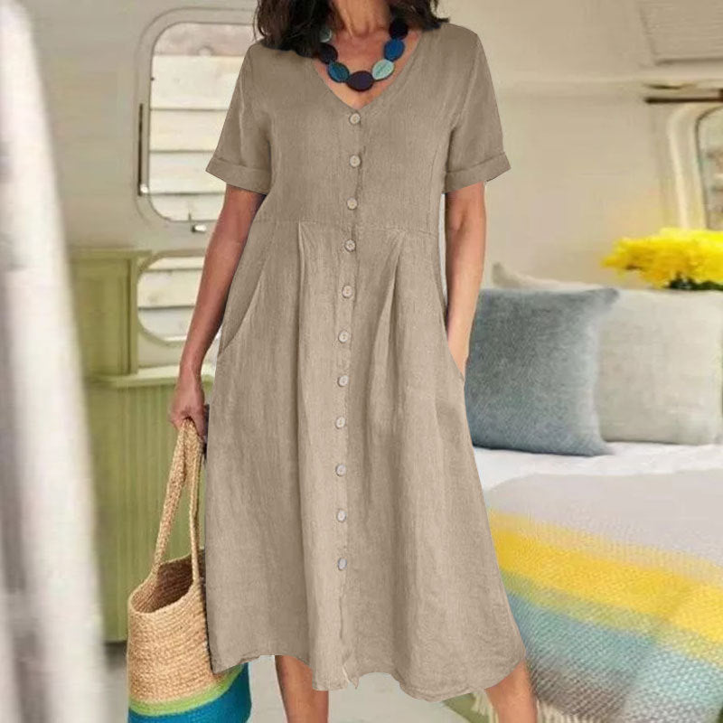 Norah - Abito in cotone e lino