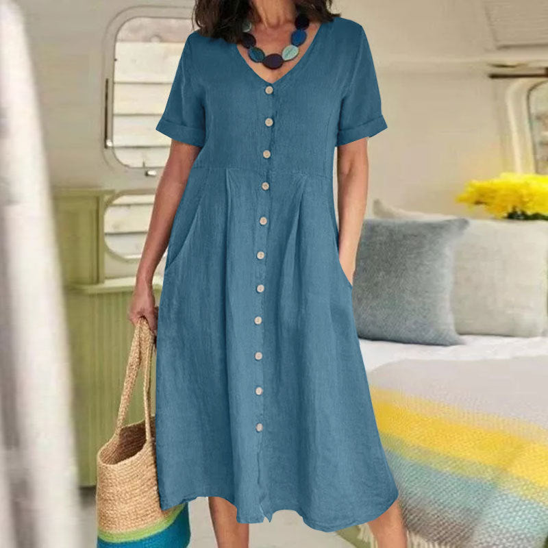 Norah - Abito in cotone e lino