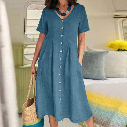 Norah - Abito in cotone e lino