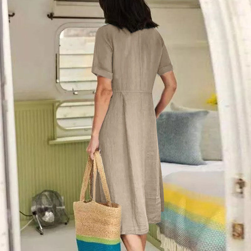 Norah - Abito in cotone e lino