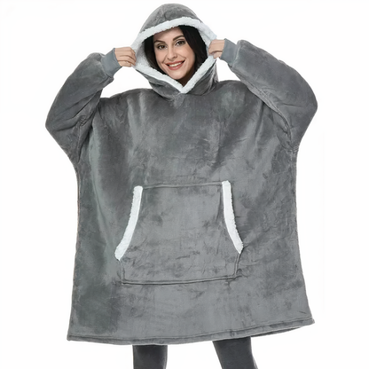 Felpa con cappuccio con coperta - Regina