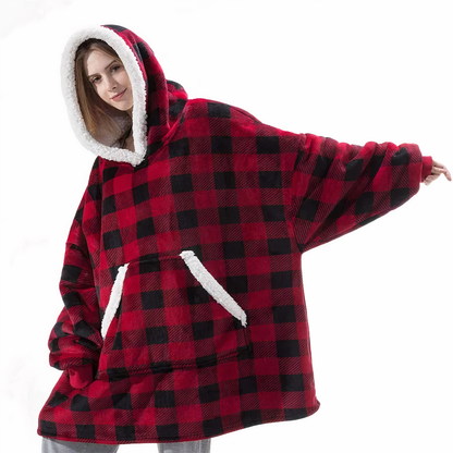 Felpa con cappuccio con coperta - Regina